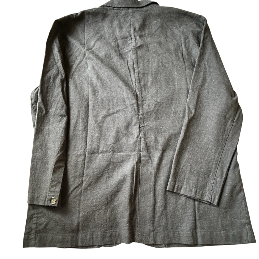 Marine Layer Flora Hemp Blazer Navy Women's‎ XL NWT - Picture 4 of 10